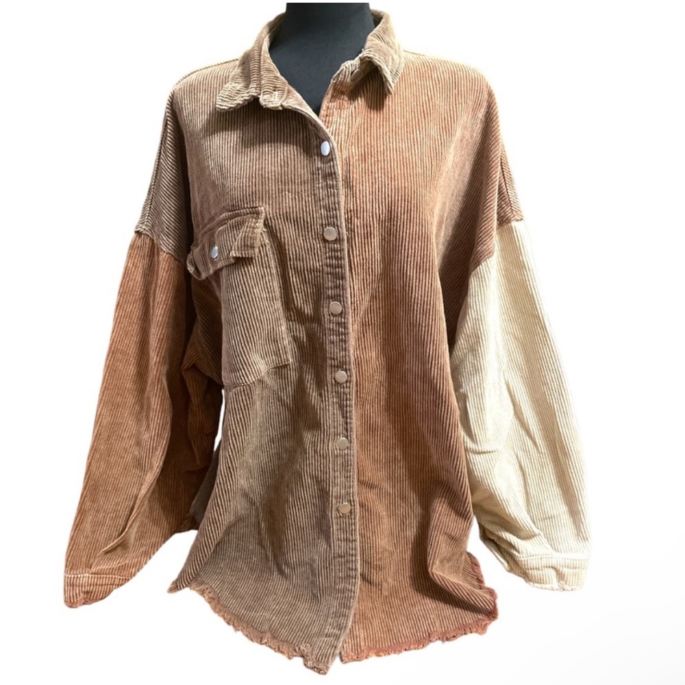 POL Corduroy Shacket - Size Large